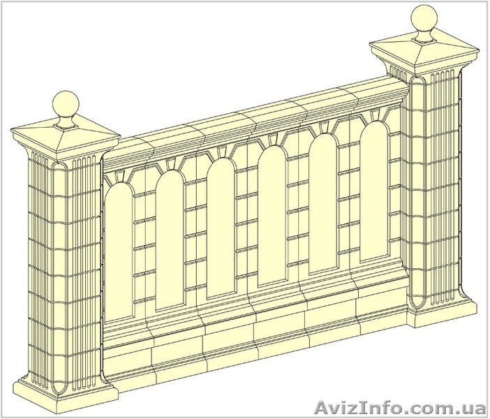 Міжколонні секції, огорожа, забор ПП "Політеп" - <ro>Изображение</ro><ru>Изображение</ru> #1, <ru>Объявление</ru> #456833