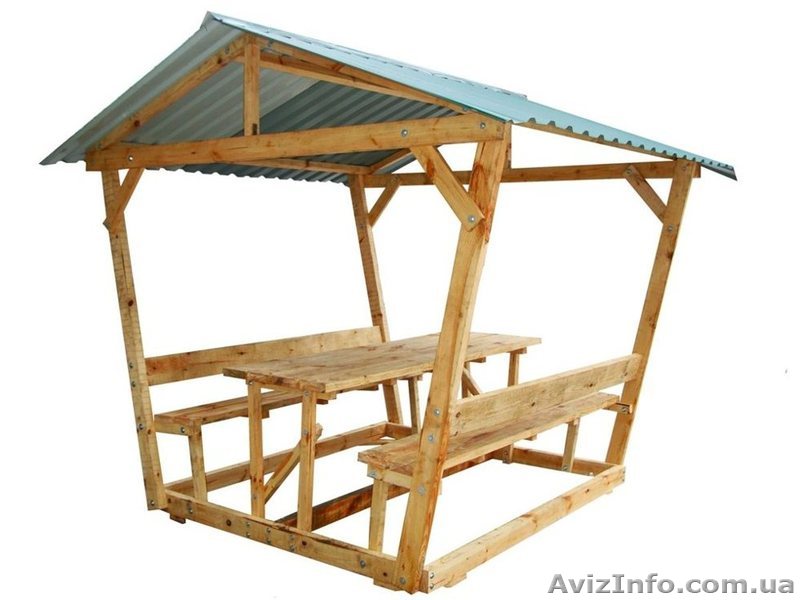 Альтанки для саду та дачі з дерева - <ro>Изображение</ro><ru>Изображение</ru> #1, <ru>Объявление</ru> #1033795