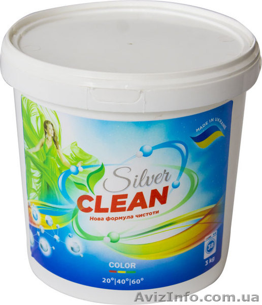 Порошок для стирки Silver Clean 3kg - <ro>Изображение</ro><ru>Изображение</ru> #1, <ru>Объявление</ru> #1643061