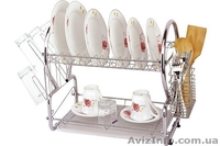 Сушилка хромированная для посуды стальная 1-о и 2-х уровневая.  - <ro>Изображение</ro><ru>Изображение</ru> #1, <ru>Объявление</ru> #1092991