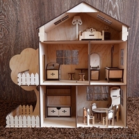 Кукольный домик, дом для кукол ＋МЕБЕЛЬ В ПОДАРОК Дроп Опт - <ro>Изображение</ro><ru>Изображение</ru> #1, <ru>Объявление</ru> #1638655