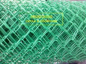 Сетка рабица стальная, оцинкованная в оболочке ПВХ