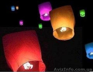 Небесные фонарики (Киев) сердце,  купол,  бумажные фонарики,  летающие фонарики