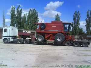 Перевозки негабаритных грузов,  комбайнов,  техники