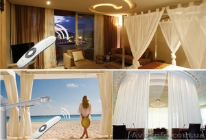 Сучасний інтер’єр. Моторизовані карнизи Evrika-T.