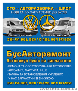 Авторазборка Mercedes-Vito,Sprinter/Volkswagen-LT,T4,T5,Crafter,Caddy - <ro>Изображение</ro><ru>Изображение</ru> #1, <ru>Объявление</ru> #1068521