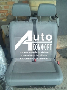 Оригинальное пассажирское двойное сидение на Volkswagen T-5 (Фольксваген Транспо - <ro>Изображение</ro><ru>Изображение</ru> #1, <ru>Объявление</ru> #1350156