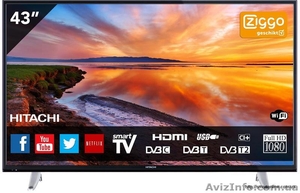Телевизоры Hitachi 43HB6T62 Wi-Fi Smart T2 - <ro>Изображение</ro><ru>Изображение</ru> #1, <ru>Объявление</ru> #1477069