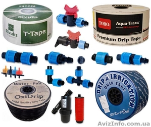 Капельный набор - капельная лента  шланг туман трубка для полива агроволокно