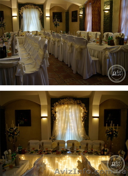 Оформлення весільної зали від Творчої студії „Art-Decor” - <ro>Изображение</ro><ru>Изображение</ru> #5, <ru>Объявление</ru> #526217