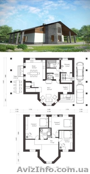 Проект, проекти будинку. 3D візуалізація, Архітектор, проектування 25 грн/м2 - <ro>Изображение</ro><ru>Изображение</ru> #2, <ru>Объявление</ru> #1641613